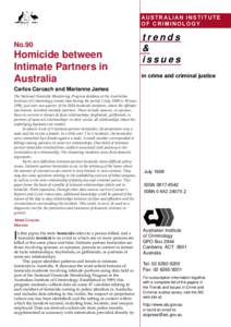 Homicide between intimate partners in Australia