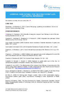 Microsoft Word - LCP Helpful References  - last updated May 2012