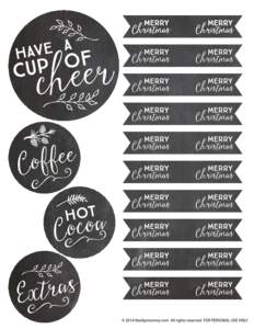 Cup of Cheer Hot Drink Station Printables