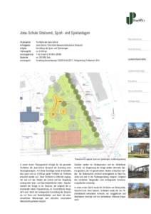 Jona-Schule Stralsund, Sport- und Spielanlagen Regionalplanung Projektgebiet Auftraggeber Aufgabe Flächengröße