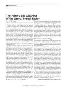 COMMENTARY  The History and Meaning