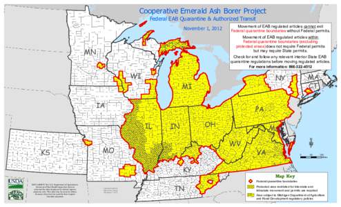 Cooperative Emerald Ash Borer Project Federal EAB Quarantine & Authorized Transit Norman  Lake