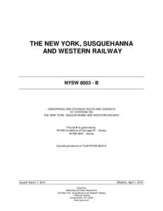 Trains / Admiralty law / Legal terms / Demurrage / Ship chartering / New York /  Susquehanna and Western Railway / Rail transport / Freight rail transport / Consignment / Transport / Rail transportation in the United States / Land transport