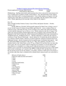 Southern Campaign American Revolution Pension Statements Pension application of George Miller W4293 Eleanor fn39NC Transcribed by Will Graves[removed]