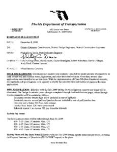 Florida Department of Transportation CHARLIE CRIST GOVERNOR 605 Suwannee Street Tallahassee, FL[removed]