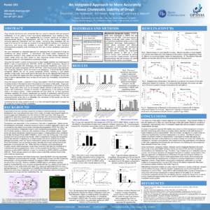 An Integrated Approach to More Accurately Assess Cholestatic Liability of Drugs Poster 245  Cheul Cho1, Eric Pludwinski1, Eric Novik1, Yong Huang2, and Mark S. Warren2