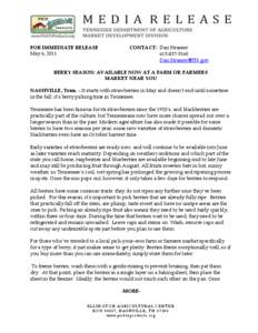 FOR IMMEDIATE RELEASE May 6, 2011 CONTACT: Dan Strasser[removed]removed]