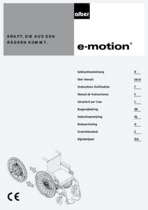 KRAFT, DIE AUS DEN RÄDERN KOMMT. Gebrauchsanweisung	  D