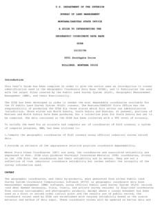 Real estate / GIS file formats / Public Land Survey System / Section / Traverse / USGS DEM / Principal meridian / Universal Transverse Mercator coordinate system / Cadastre / Cartography / Geodesy / Surveying