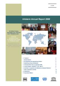 [removed]Infoterm Annual Report 2008 I NTERNATIONAL I NFORMATION C ENTRE