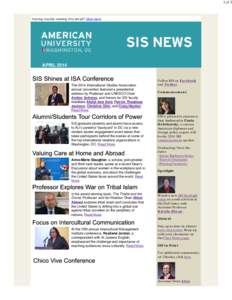 SIS Newsletter April 2014
