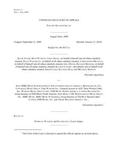 [removed]cv Starr v. Sony BM G UNITED STATES COURT OF APPEALS FOR THE SECOND CIRCUIT _______________