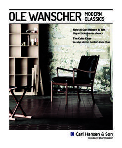 ole wanscher  MODERN CLASSICS  New at Carl Hansen & Søn
