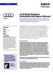 Case Study  Audi Boosts Employee Productivity with Kapow Software  ™