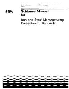 Guidance Manual for Iron and Steel Manufacturing Pretreatment Standards