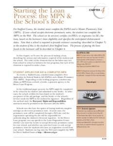 Starting the Loan Process: the MPN & the School’s Role 4