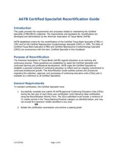 Microsoft Word - Jan 2014 Certified Specialist Recert Guide_draft v11.doc