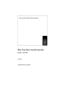 RIX, first four-month period 2015