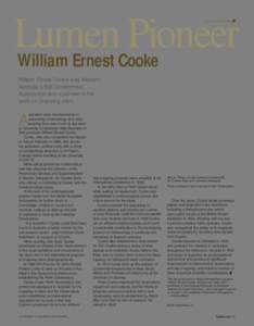 Lumen Pioneer lumen pioneers William Ernest Cooke William Ernest Cooke was Western Australia’s first Government