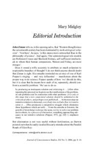 Solipsism / René Descartes / Mary Midgley / Discourse on the Method / Science / The World / Reason / Dualism / Intersubjectivity / Philosophy / Mind / Epistemology