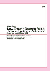 New Zealand Defence Force Annual Report[removed]G.55)