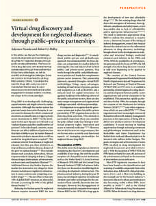 PERSPECTIVES  SCIENCE & SOCIETY Virtual drug discovery and development for neglected diseases