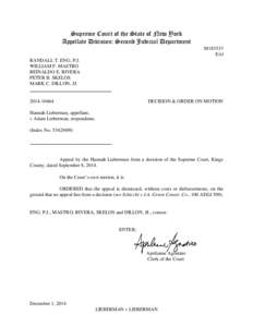 Supreme Court of the State of New York Appellate Division: Second Judicial Department M183533 E/sl RANDALL T. ENG, P.J. WILLIAM F. MASTRO