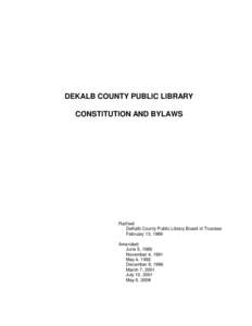 DEKALB COUNTY PUBLIC LIBRARY