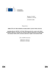 EUROPEAN COMMISSION Brussels, [removed]COM[removed]final[removed]COD)