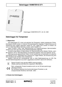 Microsoft Word - CA-6002Bi Hamster ET1 Bedienungsanleitung.doc