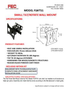 MODEL FLWTS1  PO BOX 266 ALBERTSON NYTEL