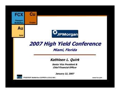 Microsoft PowerPoint - JPMorgan High Yield_JAN07