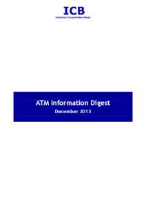 ATM Information Digest December 2013 ICB Meeting Planner October 21 – ISG/53