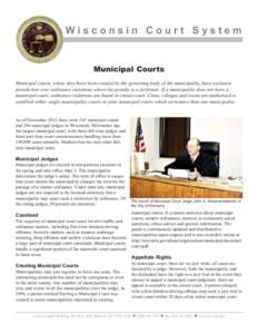 Media handout: Municipal courts