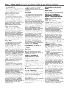 [removed]Federal Register / Vol. 72, No[removed]Thursday, October 18, [removed]Rules and Regulations Civil Justice Reform This rule meets applicable standards