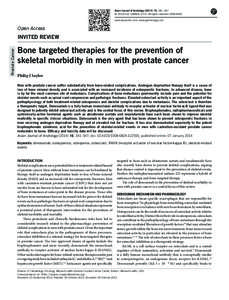 Denosumab / Zoledronic acid / Osteoporosis / Prostate cancer / Metastatic breast cancer / Richard Eastell / Bone metastasis / Osteonecrosis of the jaw / Giant-cell tumor of bone / Medicine / Bisphosphonates / Amgen