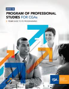 2013 -14 Program of Professional Studies FOR CGAs CONTENTS Contacting the Association