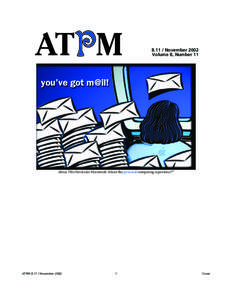 Cover  ATPM[removed]November 2002 Volume 8, Number 11