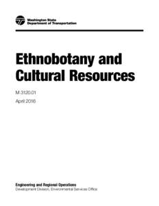 Ethnobotany and Cultural Resources MAprilEngineering and Regional Operations
