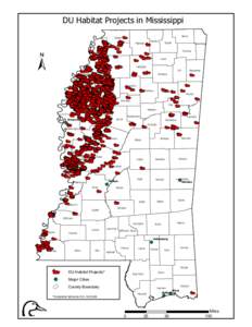DU Habitat Projects in Mississippi DeSoto Marshall Tunica  Alcorn