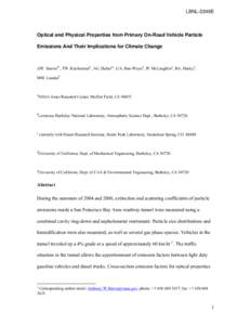 Aerosol science / Particulates / Smog / Colloidal chemistry / Black carbon / Particle-size distribution / Visibility / Nephelometer / AP 42 Compilation of Air Pollutant Emission Factors / Physics / Chemistry / Air pollution