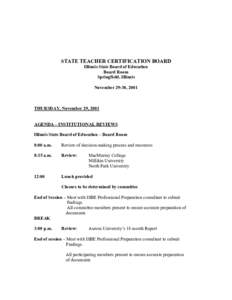 STCB Agenda for meeting on[removed]and[removed]