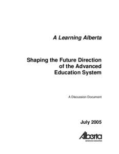 Learning / Lifelong learning / E-learning / Informal learning / Higher education in Alberta / NorQuest College / Education / Educational psychology / Internships