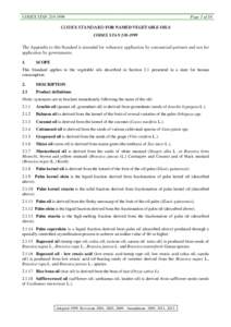 CODEX STANPage 1 of 16 CODEX STANDARD FOR NAMED VEGETABLE OILS CODEX STAN