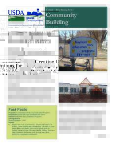 Colorado —Rural Housing Service  Community Building Creating Options for Preschool Children