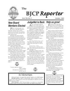 The  BJCP Reporter Issue Number 4