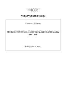 INTERNATIONAL CENTRE FOR ECONOMIC RESEARCH  WORKING PAPER SERIES