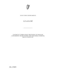 STATUTORY INSTRUMENTS  S.I. No. 622 of 2007 ————————