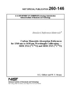 NIST SPECIAL PUBLICATION[removed]U. S. DEPARTMENT OF COMMERCE/Technology Administration National Institute of Standards and Technology