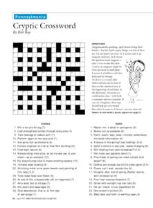 Pennsylmania  Cryptic Crossword By Brit Ray 1